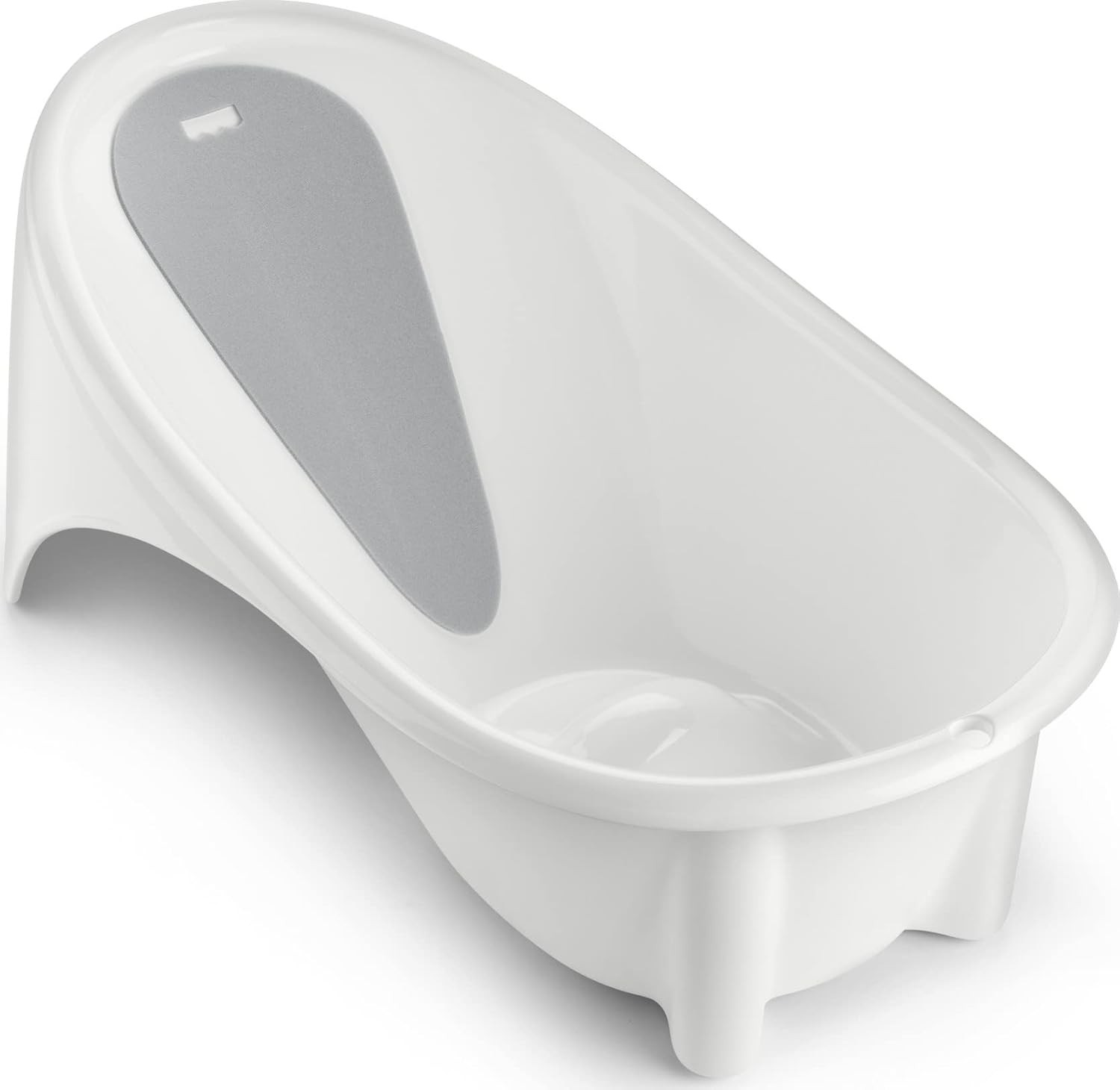 Fisher-Price Baby to Toddler Bath Simple Support Tub with Built-in Foam Head-and-Backrest for Newborns