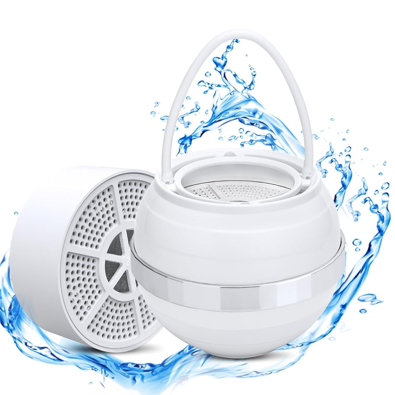 Bath Ball Filter - Premium Bathtub Water Filter for Softer Skin & Hair, Bathtub Filter for Tub Faucet | 2,500 Gal of Filtration | BPA Free | Easy to Install
