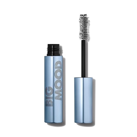 e.l.f. Big Mood Waterproof Mascara, Instantly Creates Long-Lasting, Bold & Lifted, Voluminous Lashes, Infused with Jojoba Wax, Black, 0.30 fl Oz