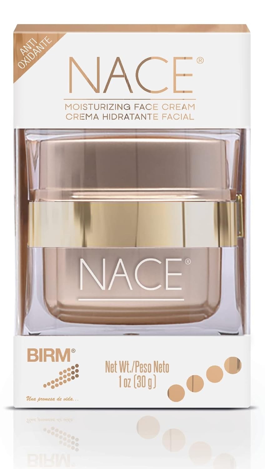 BIRM NACE Face Cream: Collagen & Elastin. Natural, 24-Hour Hydration for Premature Aging. For Dry, Oily, Combination Skin. 30g.