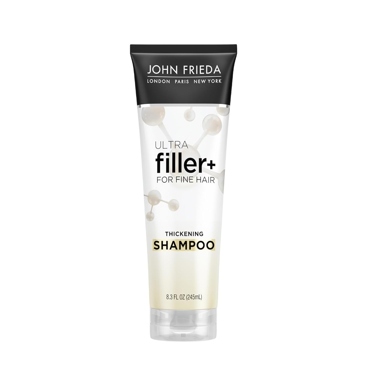 John Frieda ULTRAfiller+ Thickening Shampoo for Fine Hair, Volumizing Shampoo, Biotin and Hyaluronic Acid Hair Thickening Shampoo, 8.3 Oz