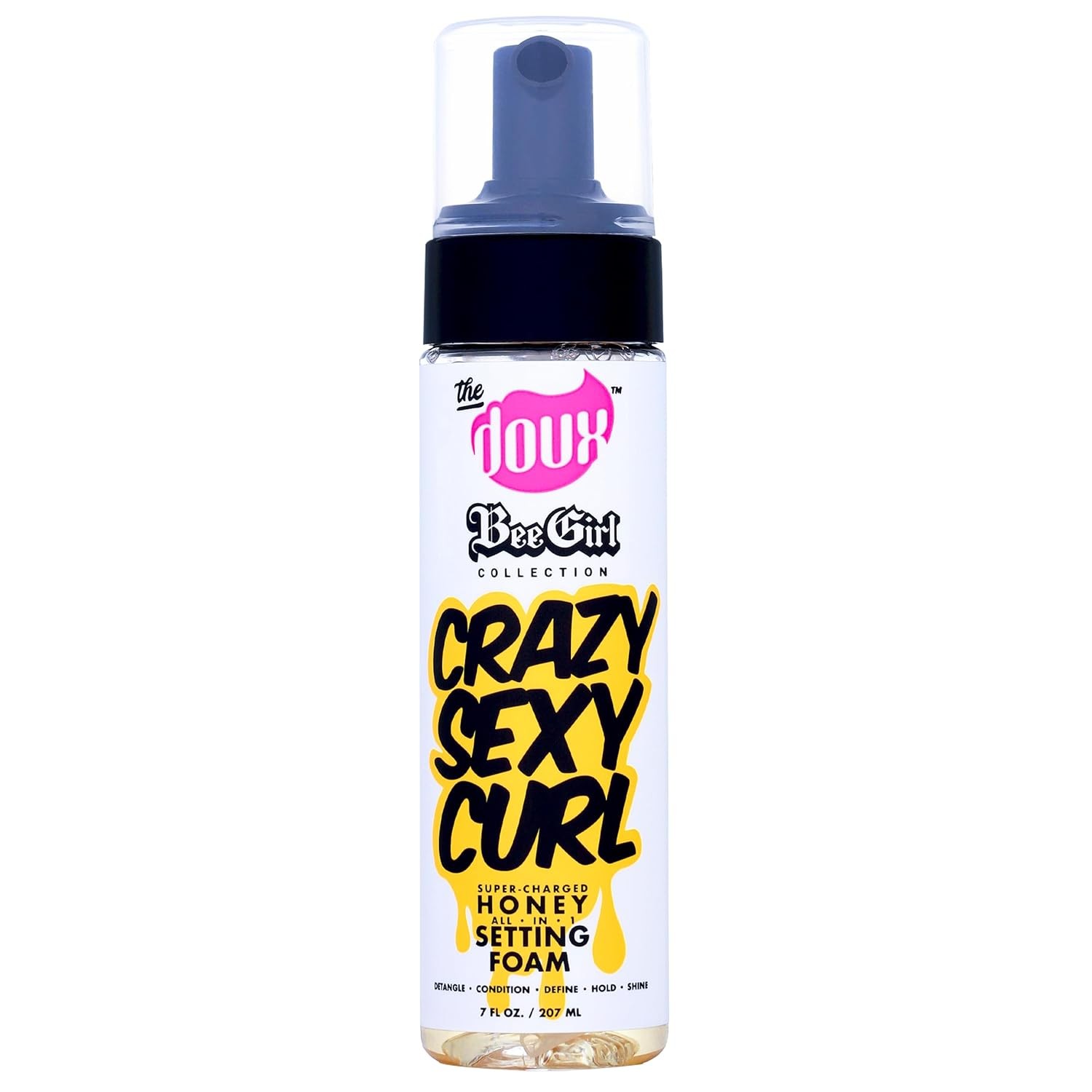 The Doux The Doux CRAZYSEXYCURL Honey Setting Foam - Curly Hair Mousse - All-in-One Styler for All Hair Types - 7 ozCRAZYSEXYCURL Honey Setting Foam - Curly Hair Mousse - All-in-One Styler for All Hai