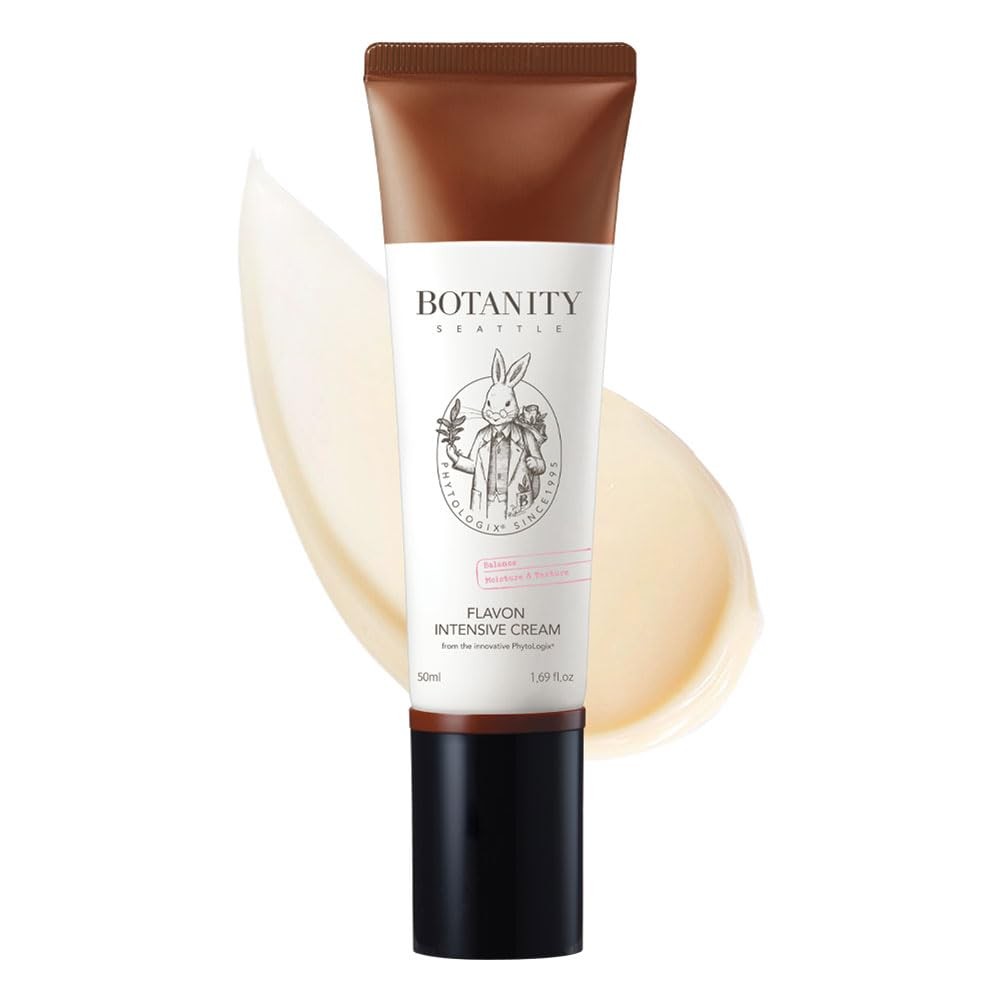 Flavon Intensive Cream – Hyaluronic acid, Ceramides, Madecassoside Moisturizing Cream for Sensitive, Dry and Irritated Skin, Soothing and Hydrating, Harsh Chemicals-Free, 1.69oz
