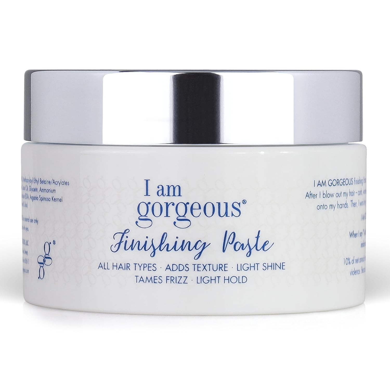I am gorgeous Hair Paste for Women - Texture Hair Styling Paste for All Hair Types & Lengths, Sculpt, Smooth, & Texturize, Nutrient Rich Ingredients, Soft Flexible Hold, Unscented, 1 Count