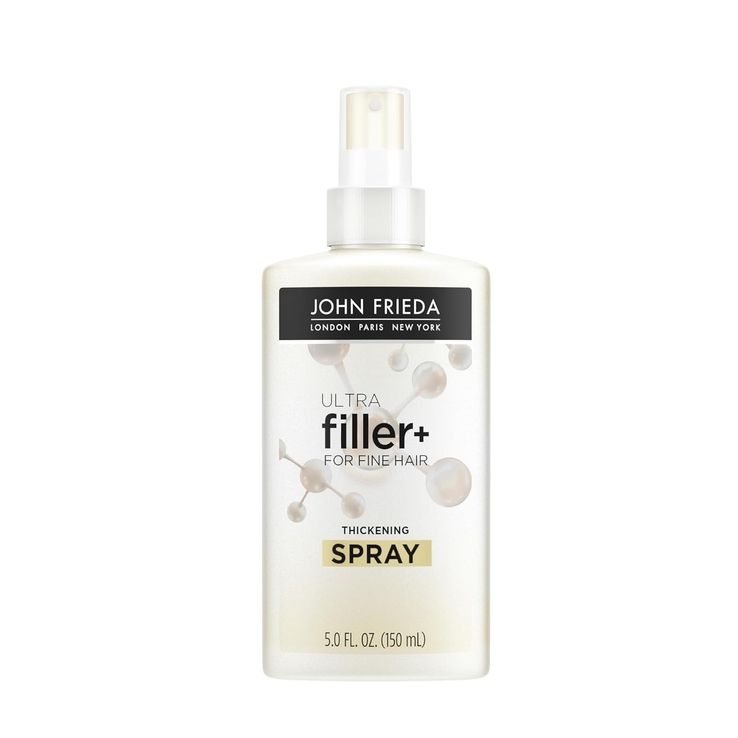 John Frieda ULTRAfiller+ for Fine Hair, Volumizing, Biotin and Hyaluronic Acid Hair Thickening Spray, 5 Oz